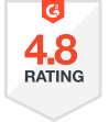 4.8 Rating on G2 Crowd