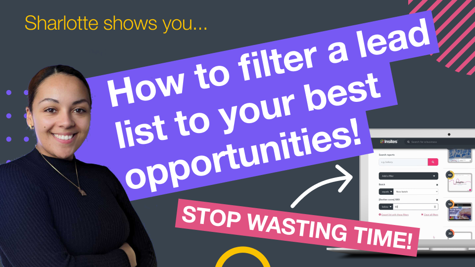 Filter a lead list to your best opportunities