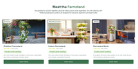 A screenshot of Farmstand's home page.