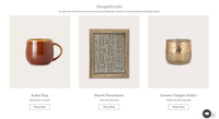 Screenshot of an e-commerce website showing product listings