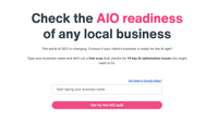 Screenshot to show the Insites AIO readiness checker where you get a free audit by entering a URL