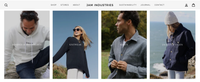 A screenshot of the homepage for Jam fashion.