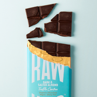 A screenshot of Raw Halo chocolate's home page.