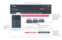 Screenshot of Insites with arrows pointing to features that increase sales productivity