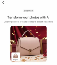 A screenshot showing AI powered backgrounds