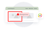 Insites Chrome Extension highlighting an issue