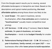 ChatGPT matching recommendations based on Google reviews and ratings