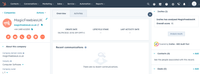 A screenshot of the Insites Hubspot integration.