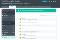 A screenshot of a website for pride plumbing services ltd