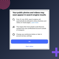 A screenshot of a update within the Instagram app