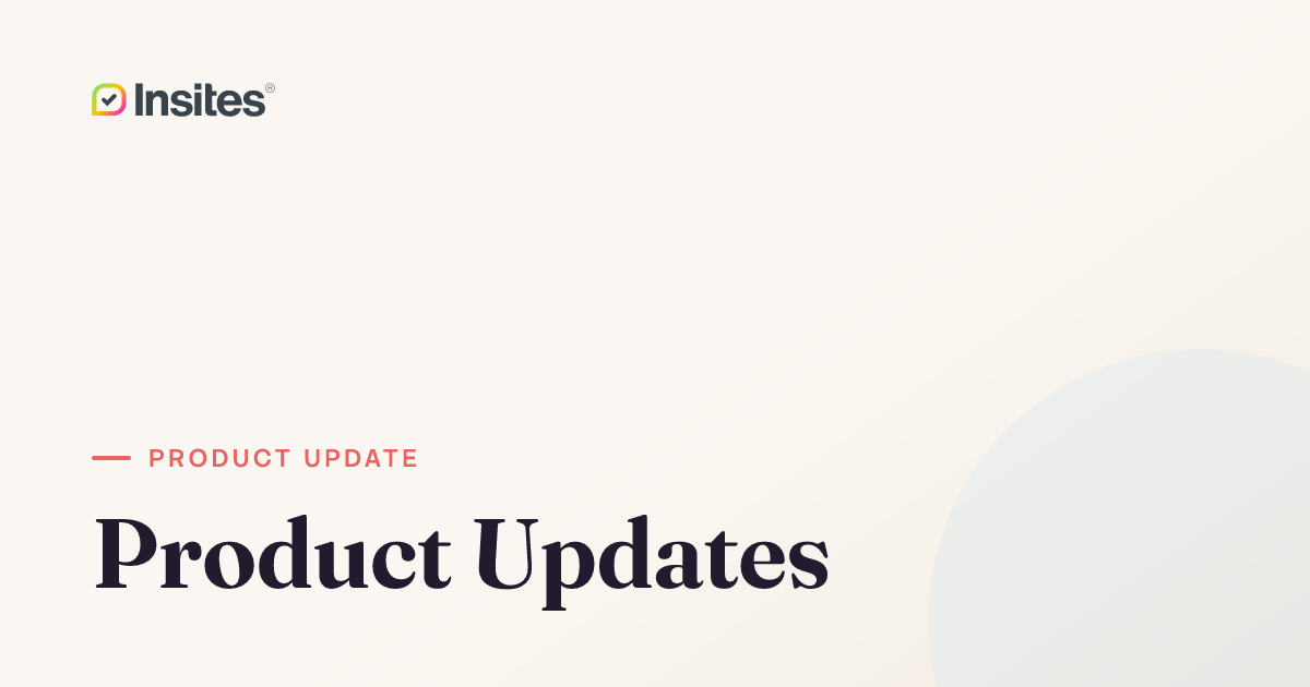 Product Updates | Insites